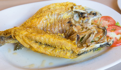 Fried snapper