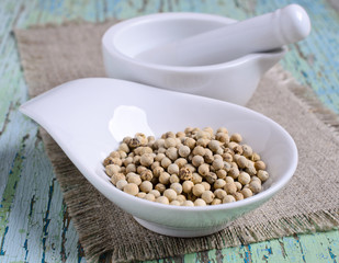 White peppercorns