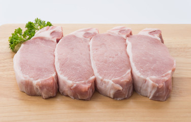 raw meat pork steak