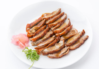Roasted duck and vegetables, Chinese style