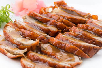 Roasted duck and vegetables, Chinese style