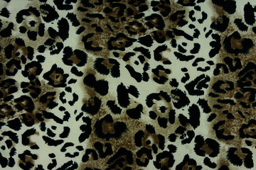 texture of print fabric striped leopard for background