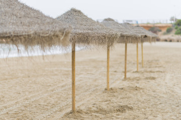 Alquiler de sombrillas.