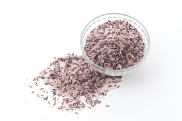 berry rice isolated on white background