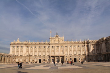 Fototapeta na wymiar Palais royal de Madrid, Espagne