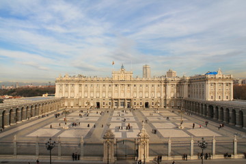 Naklejka premium Palais royal de Madrid, Espagne