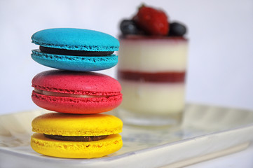 Indonesia, Jakarta, Close-up of macaroons