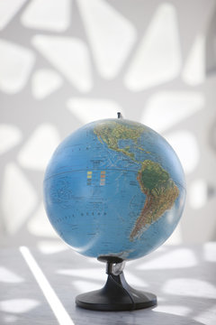 Globe showing North and South America