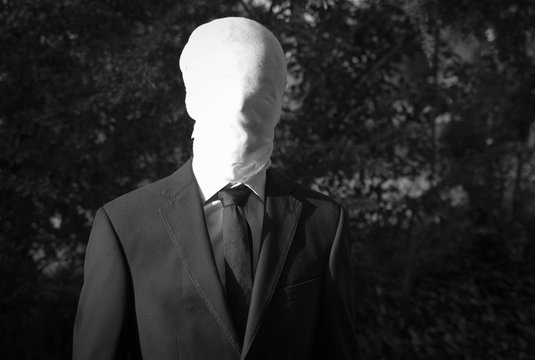 Australia, Canberra, Hackett, Boy wearing full suit at Halloween