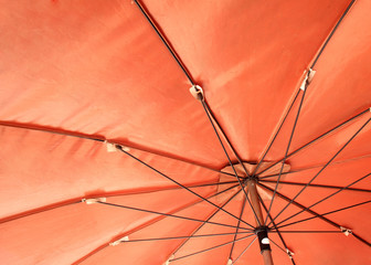 red umbrella.