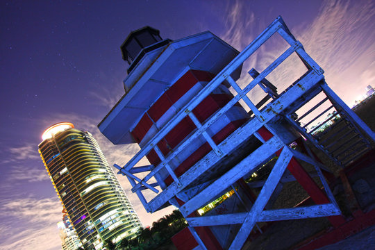 USA, Florida, Miami, Miami Beach, Pointe Parck walk