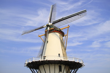 Eine Windmühle in Vliissingen