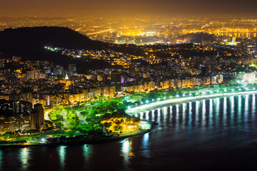 Fototapeta na wymiar Night in Rio de Janeiro