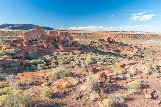 USA, Arizona, Wupatki National Monument, Wupatki pueblo ruins