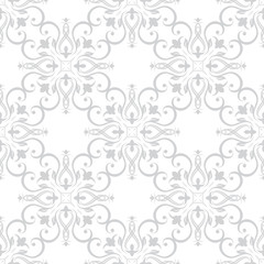 Floral pattern wallpapers in the style of Baroque . Can be used