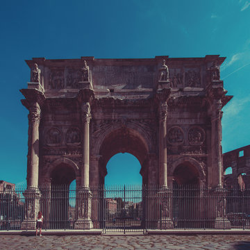 Italy, Rome, Arch of Constantine