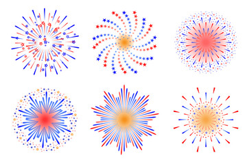 Colorful firework illustration for celebration event