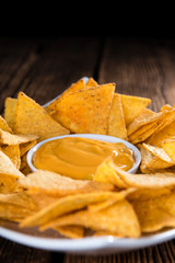 Nachos with Cheese Dip