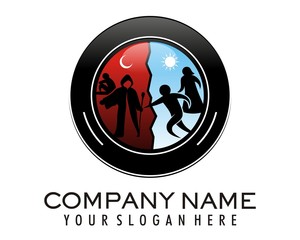 silhouette deviant sect logo image vector