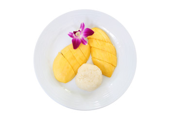 mango sticky rice.