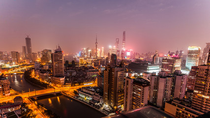 Fototapeta na wymiar Shanghai von oben