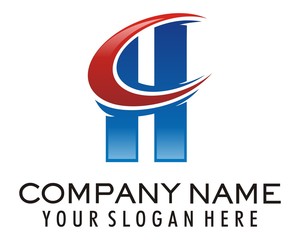 blue h logo image vector