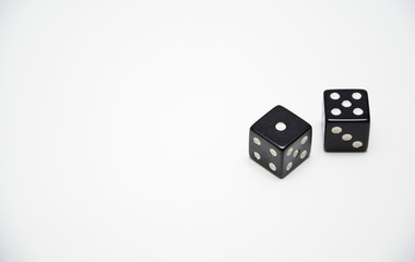 two black dice
