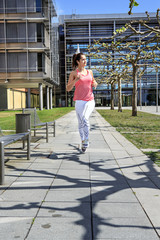 jogging woman