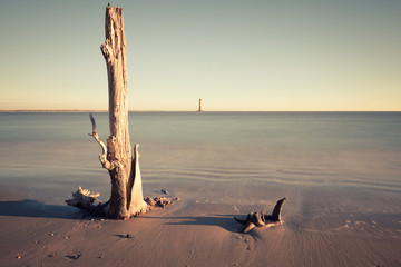 Morris Island Lighthouse at sunrise