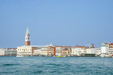 San Marco, Doge's Palace and Campanile tower in Venice, Italy