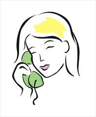 mujer hablando por teléfono