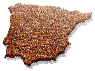 Péninsule ibérique - Population
