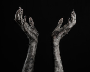 black hand of death, walking dead, zombie theme,  zombie hands