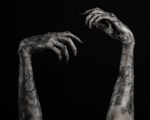 black hand of death, walking dead, zombie theme,  zombie hands