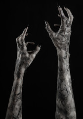 black hand of death, walking dead, zombie theme,  zombie hands