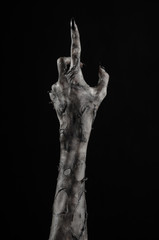 Obraz premium black hand of death, walking dead, zombie theme, zombie hands