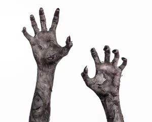 Fotobehang black hand of death, walking dead, zombie theme,  zombie hands © Parad St