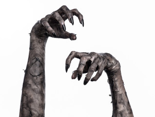 black hand of death, walking dead, zombie theme,  zombie hands - 83549060