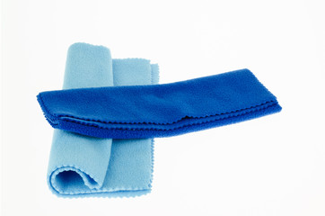Microfiber cloth on a white background.