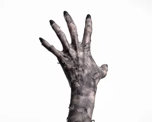 Fotobehang black hand of death, walking dead, zombie theme,  zombie hands © Parad St