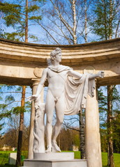 Sculpture of Apollo in Pavlovsk park
