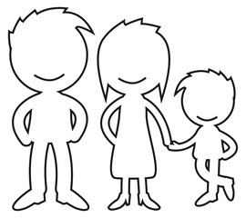 Short People Scribble - family