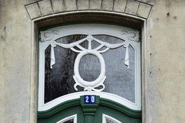 Oberlicht einer Biedermeiertür