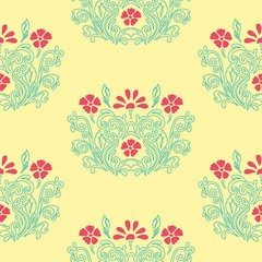 Floral retro pattern