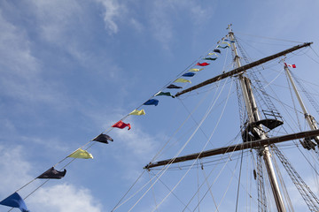 tall ship mast and crows nest