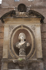 statue villa  borghese rome italy