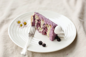 Cardamom and Blueberry Birthday Cake
