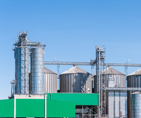 Obraz premium Storage facility cereals, and biogas production