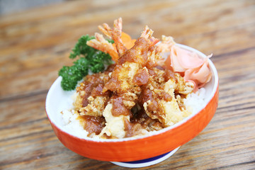 shrimp tempura don
