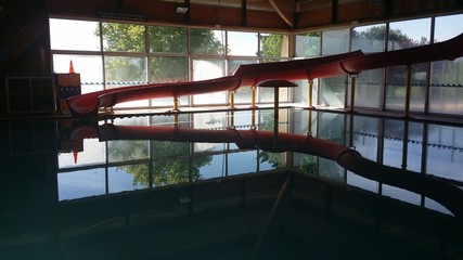 Toboggan de piscine